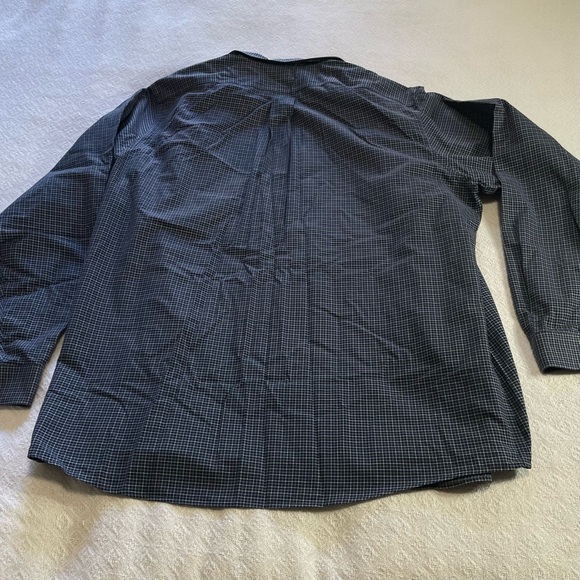 Eddie Bauer Navy Checkered Dress Shirt
Size large‎ tall business casual - Picture 8 of 8